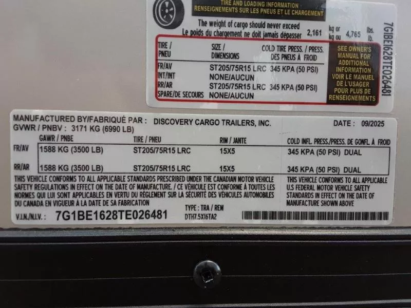 new Cargo (Enclosed) Trailers Discovery Trailers  for sale, in Somerset, WI Thumbnail 8