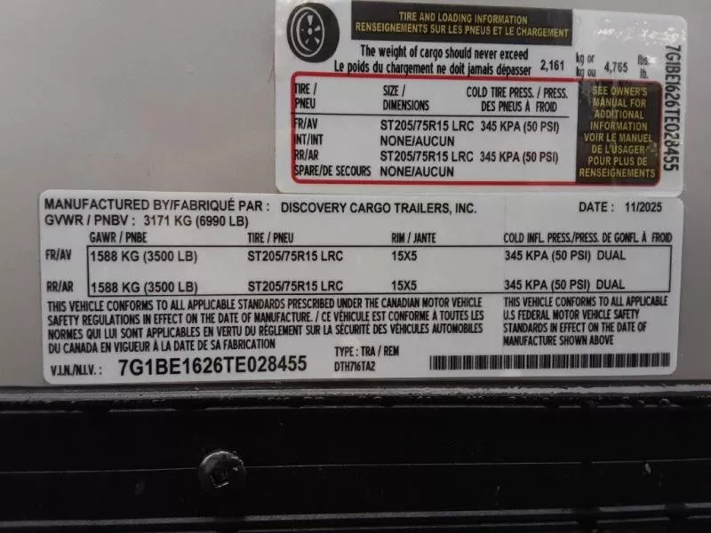 new Cargo (Enclosed) Trailers Discovery Trailers  for sale, in Somerset, WI Thumbnail 7