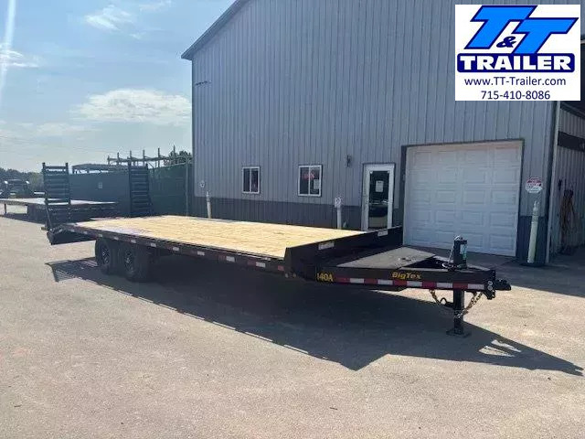 2025 Big Tex 14OA 102" x 24' Heavy Duty Deckover Bumper Pull Trailer with Ramps (15,400 GVWR) 1748894278
