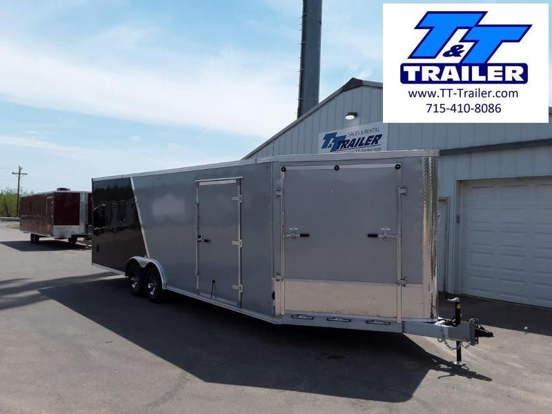 2023 Discovery Nitro-Lite Aluminum 8.5 x 24 V-Nose Enclosed Combination Car and Toy Hauler Trailer 2023 Discovery Nitro-Lite Aluminum 8.5 x 24 V-Nose Enclosed Combination Car and Toy Hauler Trailer