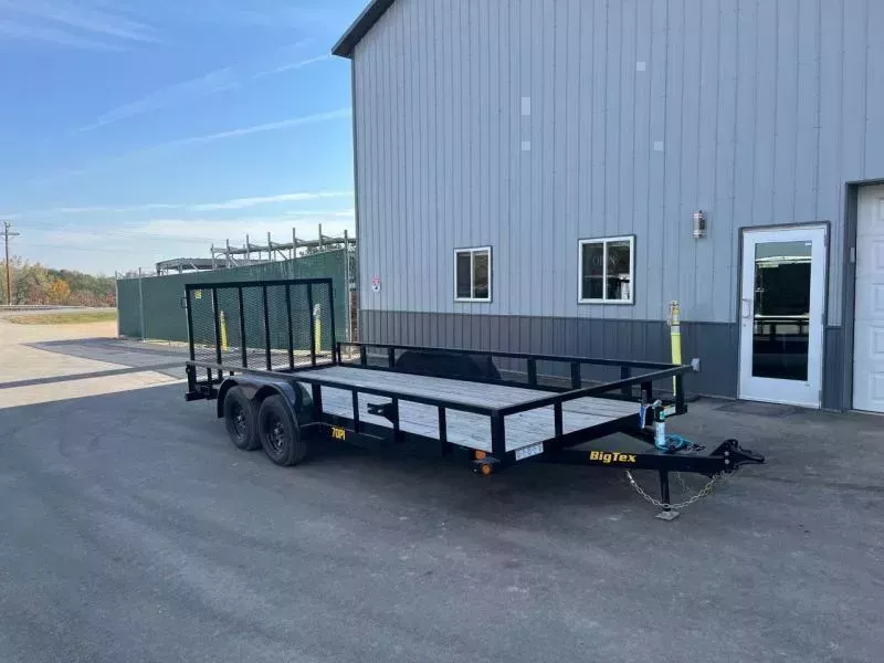 2026 Big Tex 70PI 83" x 20' Tandem Axle Utility Trailer with Ramp