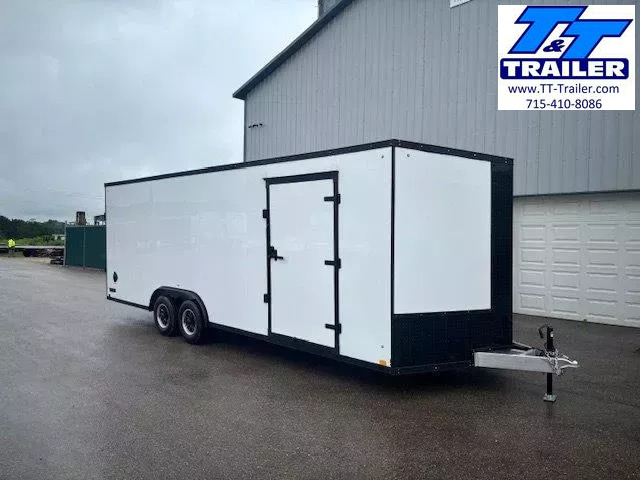 2026 Discovery Nitro-Lite Aluminum 8.5 x 24 V-Nose Enclosed Combination Car and Toy Hauler Trailer 1752763066