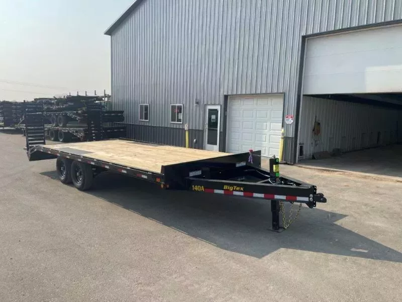 2025 Big Tex 14OA 102" x 22' Heavy Duty Deckover Bumper Pull Trailer with Ramps (15,400 GVWR)