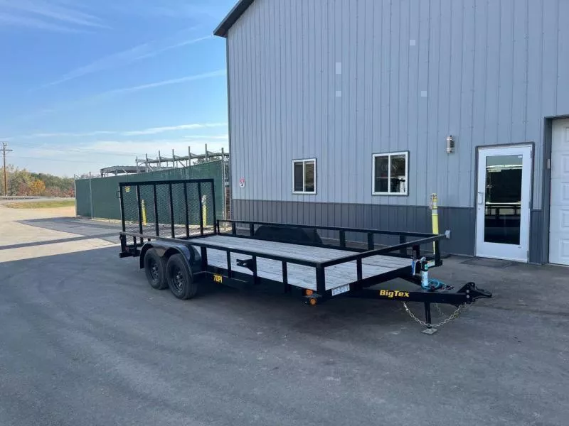 2026 Big Tex 70PI 83" x 20' Tandem Axle Utility Trailer with Ramp