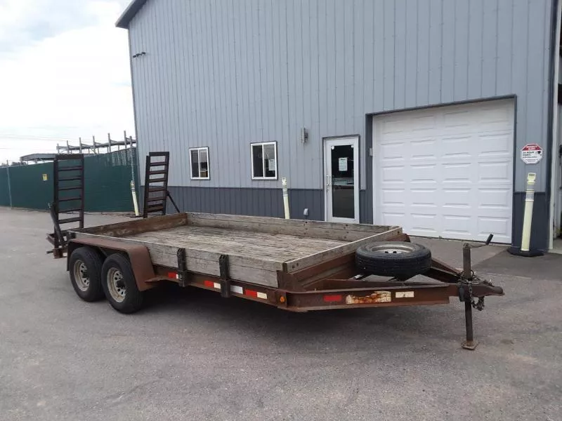 USED 2008 Hurst  83" x 16' Equipment Trailer with Ramps (10,000 GVWR)