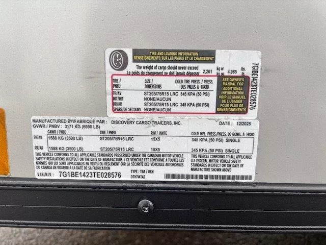 new Cargo (Enclosed) Trailers Discovery Trailers  for sale, in Somerset, WI Thumbnail 6