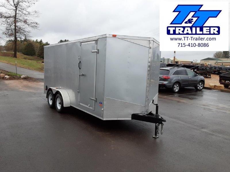 Used 2015 MTI 7 x 16 V-Nose Enclosed Cargo Trailer Used 2015 MTI 7 x 16 V-Nose Enclosed Cargo Trailer
