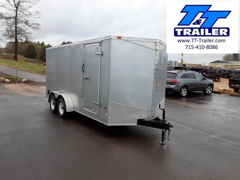 Used 2015 MTI 7 x 16 V-Nose Enclosed Cargo Trailer Used 2015 MTI 7 x 16 V-Nose Enclosed Cargo Trailer