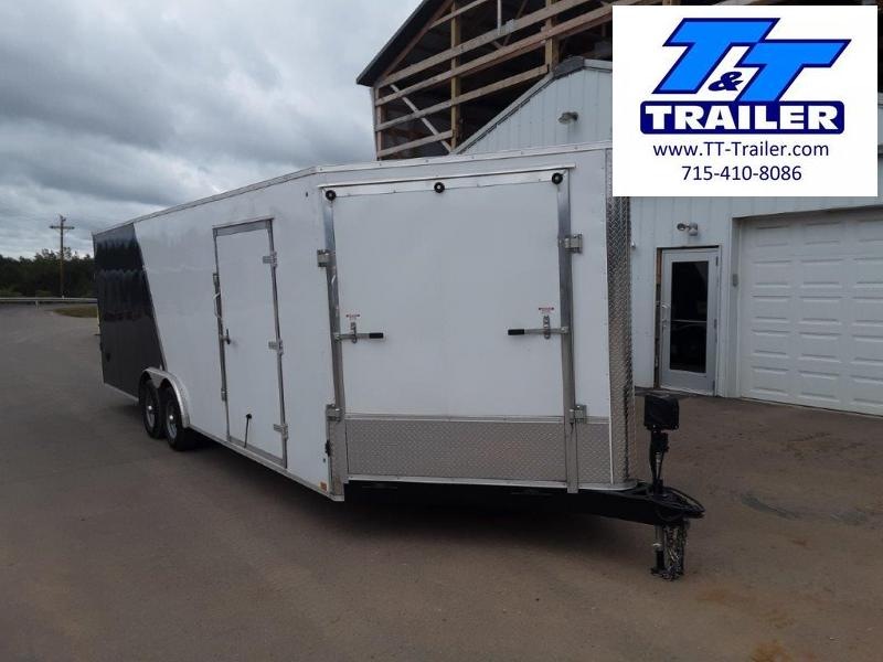 USED 2022 Discovery Challenger SE 8.5 x 24 V-Nose Enclosed Combination Car and Toy Hauler Trailer USED 2022 Discovery Challenger SE 8.5 x 24 V-Nose Enclosed Combination Car and Toy Hauler Trailer