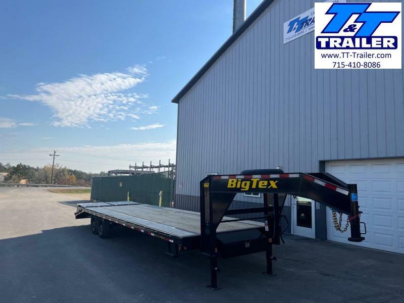 FOR RENT - 102 x 25 (20+5) Heavy Duty Gooseneck Deckover Trailer w/ Monster Ramps 1703432878