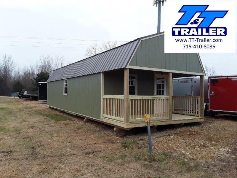 Premier Urethane Lofted Barn Cabin (14' x 40') Barn Premier Urethane Lofted Barn Cabin (14' x 40') Barn