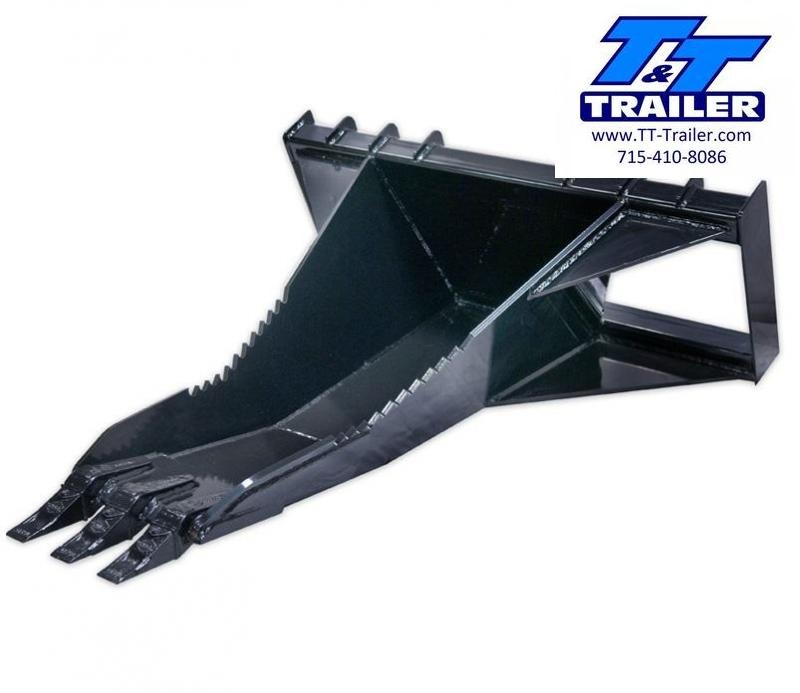 FOR RENT Stump Bucket Attachment for Bobcat T&T Trailer Trailer