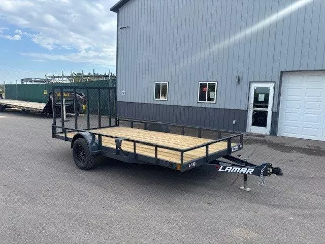 2026 Lamar 83" x 14' 3K Single Axle Utility Trailer with 4' Ramp