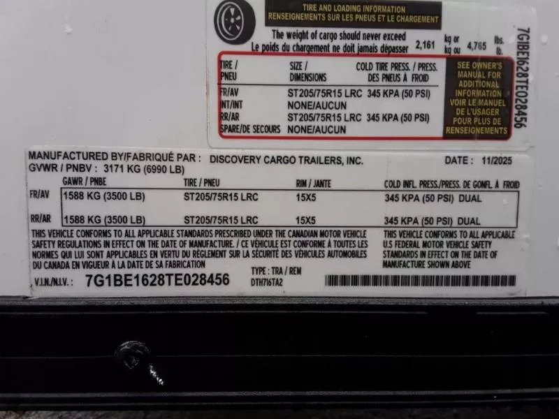 new Cargo (Enclosed) Trailers Discovery Trailers  for sale, in Somerset, WI Thumbnail 7