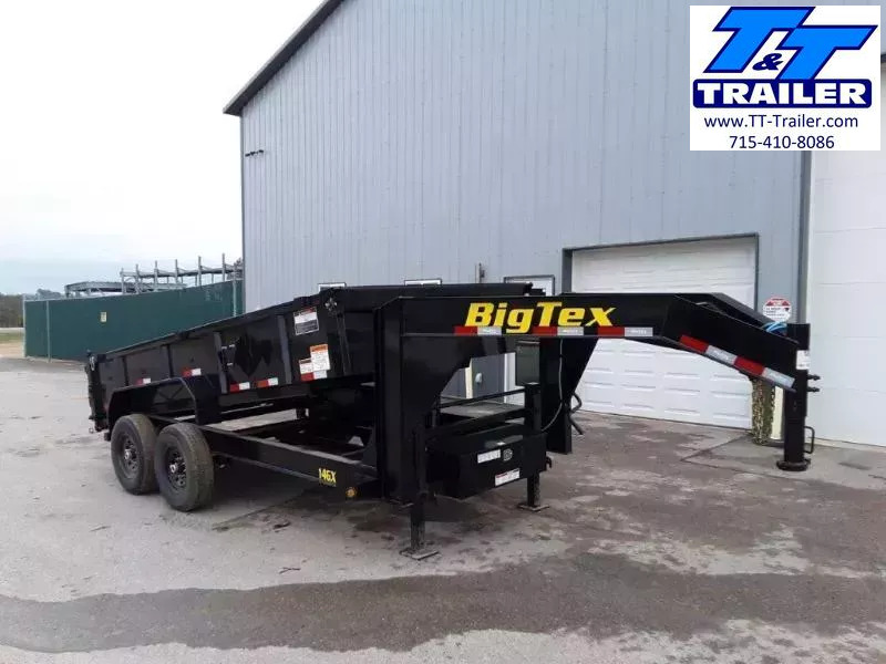 2025 Big Tex 14GX 83" x 14' Heavy Duty Tandem Axle Gooseneck Dump Trailer (15,900 GVWR) 1752346944