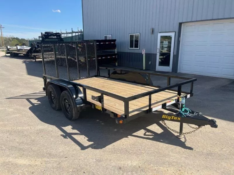 2026 Big Tex 60PI 77" x 12' Tandem Axle Utility Trailer with Ramp