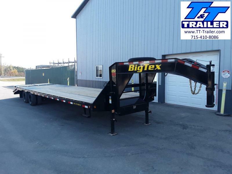 FOR RENT - 102 x 35 (30+5) Heavy Duty Gooseneck Deckover Trailer w/ Monster Ramps