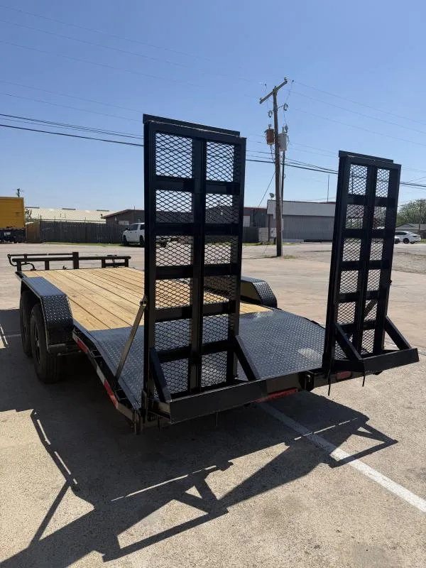 2026 Stanley Trailers 20x83 Stand Up Ramps Equipment Trailer