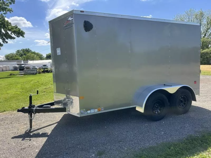 American Hauler 6 ft x 12 ft tandem axle, enclosed trailer, Arrow series ,Pewter