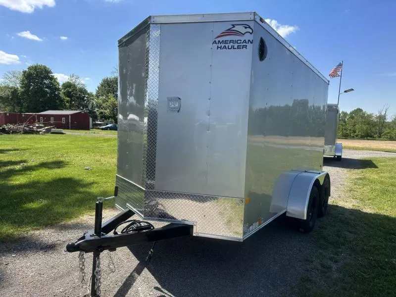 American Hauler 6 ft x 12 ft tandem axle, enclosed trailer, Arrow series, Silver
