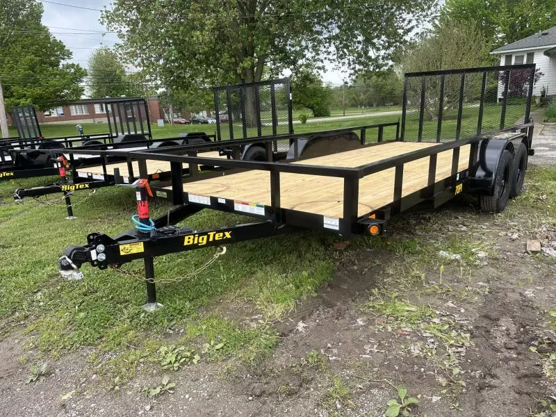 Big Tex 7ft x 18 ft utility trailer, 70Pi series, 7K gvwr