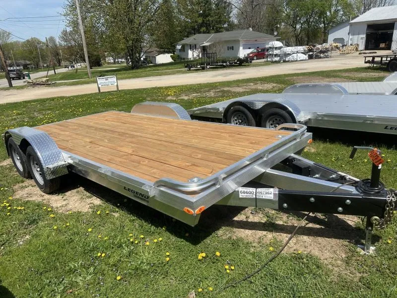 Legend 7ft x18ft aluminum car hauler 7x18ochta35 #4487