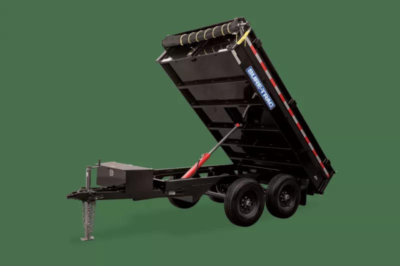 Sure Trac 6ft x 10 ft Dump Trailer, deck over 7K gvwr