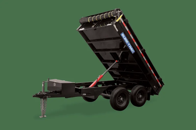 Sure Trac 6ft x 10 ft Dump Trailer, deck over 7K gvwr