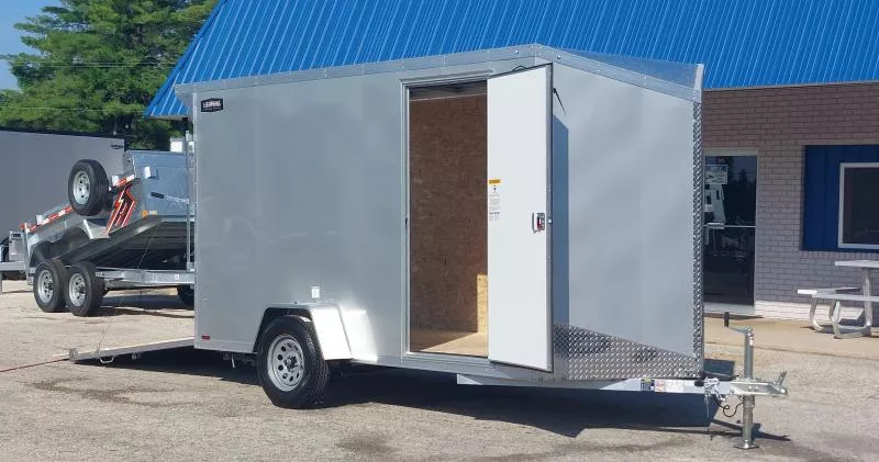 6 X 12 CARGO ENCLOSED 2026 LIGHTNING ALL ALUMINUM SINGLE AXLE
