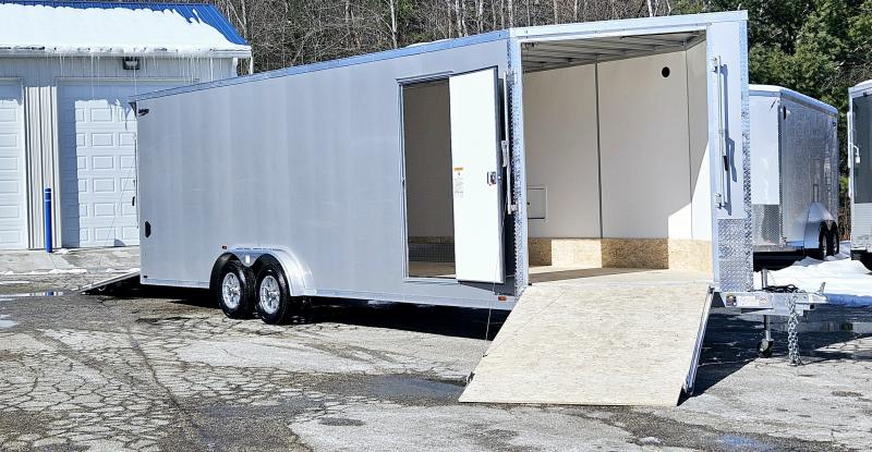 7.5 X 29 SMOWMOBILE 24' BOX+ 5' V W/RAMP POLYCOR EXTERIOR 2025 LIGHTNING
