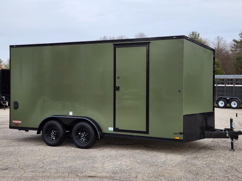 X 16 CARGOMATE ENCLOSED TRAILER STEEL FRAME ALUMINUM EXTERIOR