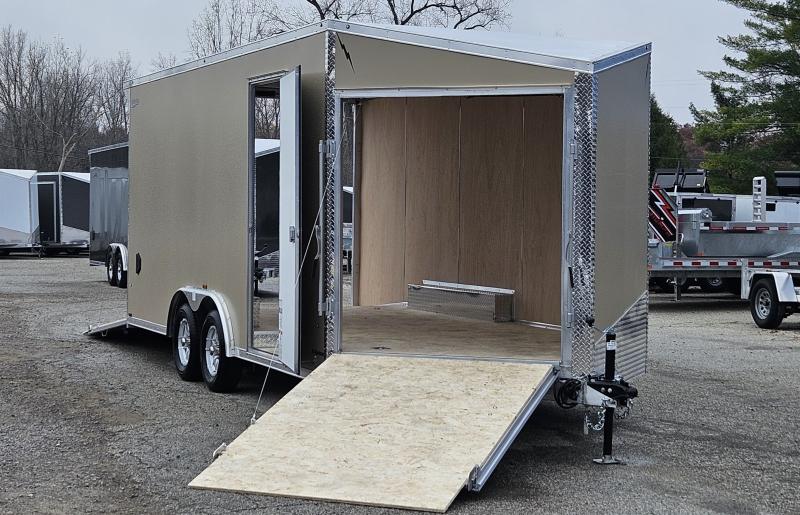 8 x 18 ENCLOSED SNOW/SIDE BY SIDE ALL ALUMINUM POLYCOR EXTERIOR 2025 LIGHTNING
