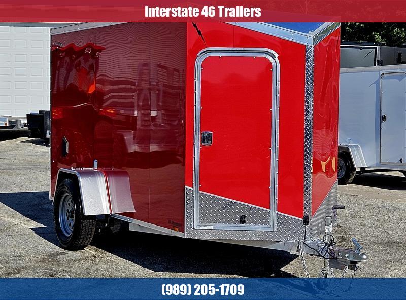 5 X 10 ALUMINUM ENCLOSED 2023 LIGHTNING SINGLE AXLE Interstate 46 Trailers Midland, MI