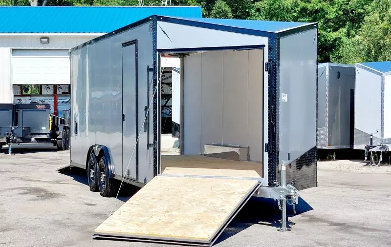 8 X 20 CAR HAULER ENCLOSED 5200# AXLES 2026 LIGHTNING FRONT RAMP PACKAGE