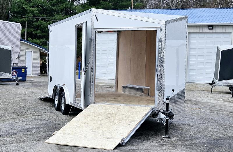 8 X 16 ENCLOSED SNOW/SIDE BY SIDE ALL ALUMINUM 2025 BY FOREST RIVER NEW POLY COR EXTERIOR