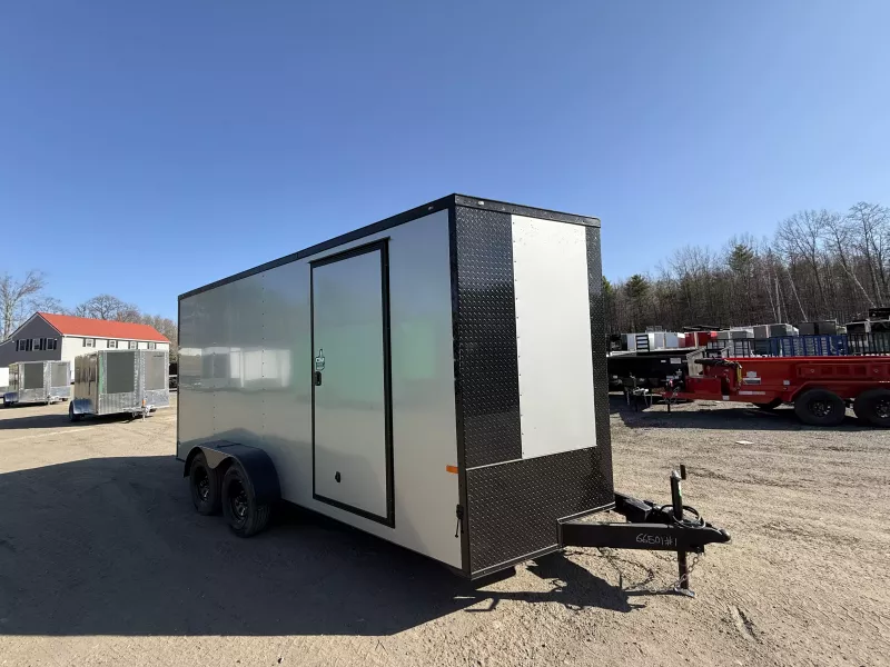 2025 ROCK SOLID Cargo 7X16 Cargo / Enclosed Trailer BLACK OUT EXTRA HEIGHT 