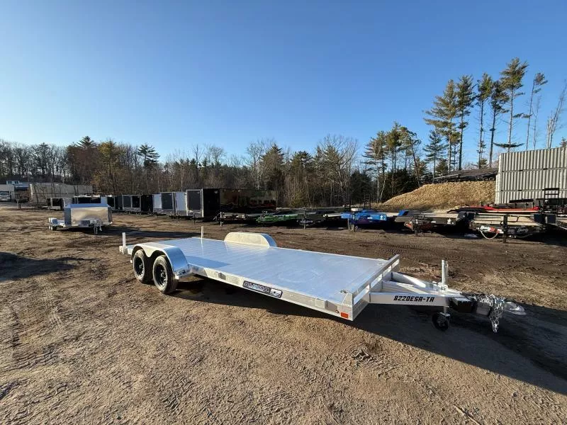 2026 Aluma 7X20 7K ALUMINUM CAR TRAILER W/ SLIDE OUT RAMPS