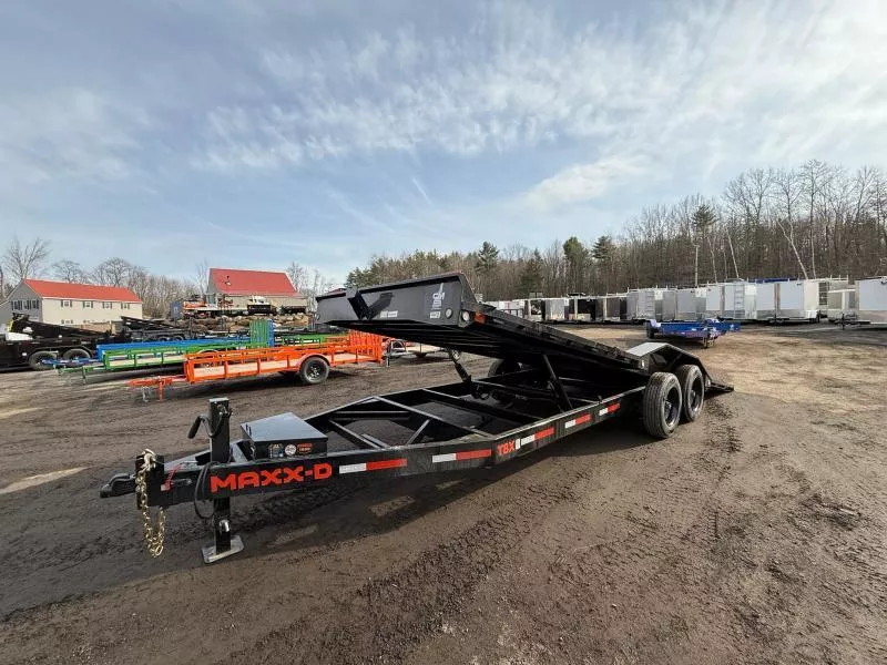 2025 MAXX-D 102X22 16K POWER TILT  Equipment Trailer W/ DRIVER OVER FENDERS 