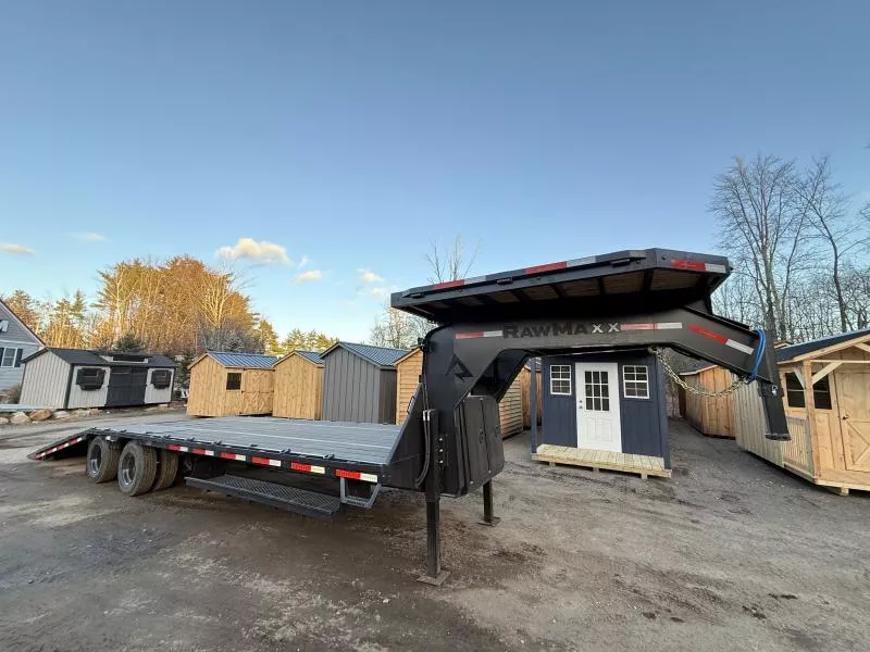 2026 RawMaxx 102X32 30K DECK OVER  Equipment Trailer W/ HYDRAULIC DOVE TAIL 