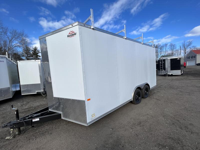 2022 Rock Solid Cargo 8.5X16 One Piece Roof Enclosed Cargo Trailer CM