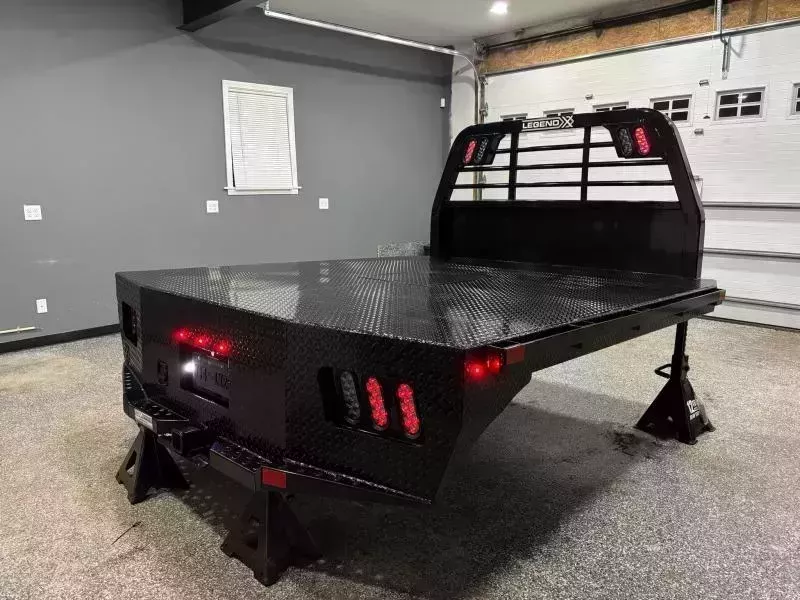2026 LEGEND X  84X84 SPARTAN FLAT BED W/ HIDEAWAY GOOSENECK 42" FRAME WIDTH FITS ALL MAKES