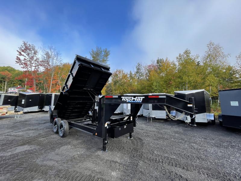 2023 Top Hat Trailers 7x16 14K Gooseneck Dump Trailer CM Truck and