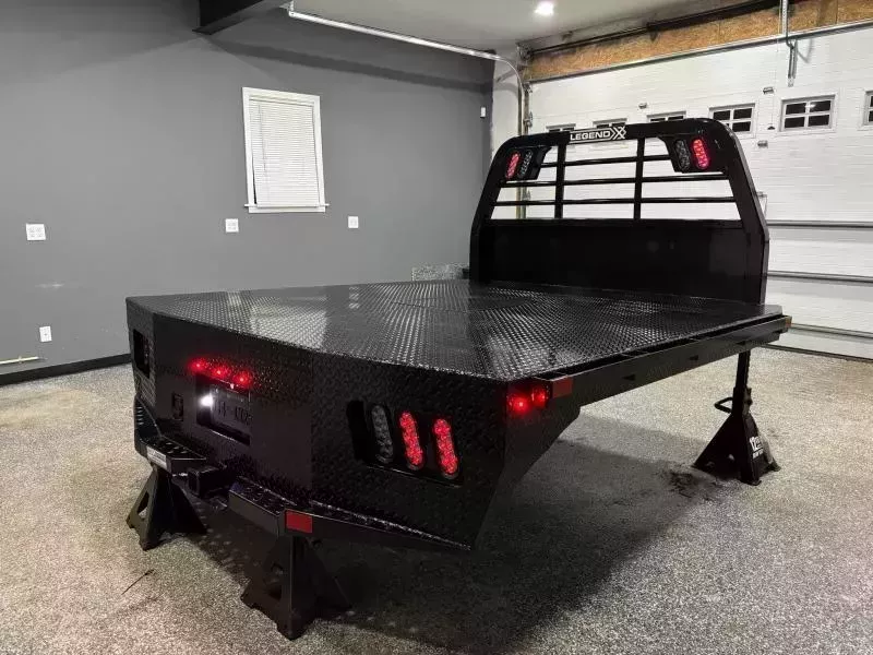 2025 LEGEND X  84X84 SPARTAN FLAT BED W/ HIDEAWAY GOOSENECK 42" FRAME WIDTH FITS ALL MAKES