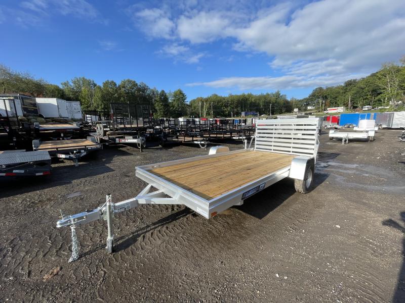 2024 Aluma 6.6X14.2 ALUMINUM WOOD DECK Utility Trailer CM Truck and