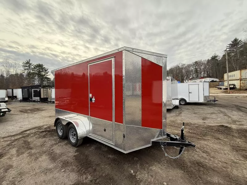 2026 ROCK SOLID Cargo 7X12 POLY EXTRA HEIGHT Cargo / Enclosed Trailer BLACK OUT EXTRA HEIGHT