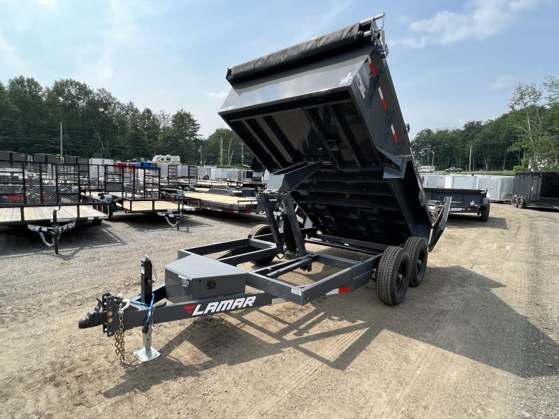 2024 Lamar Trailers 7X14 14K LOWPRO DUMP GOOSENECK Equipment Trailer
