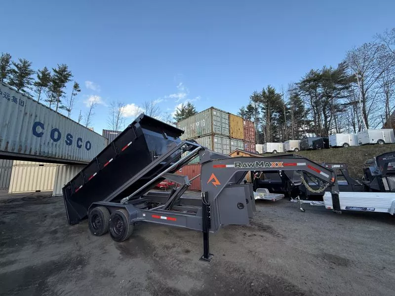 2026 RAWMAXX 14FT 16K GOOSENECK ROLL-OFF TRAILER 