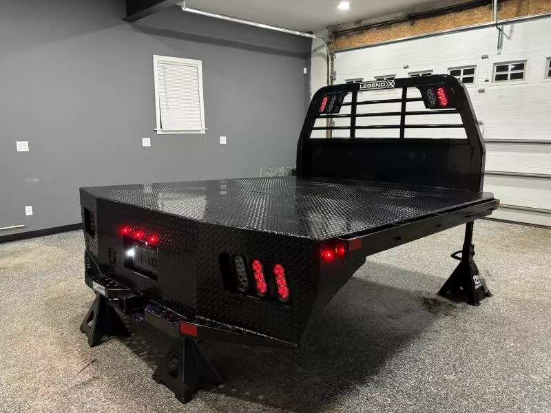 2025 LEGEND X  84X102 SPARTAN FLAT BED W/ HIDEAWAY GOOSENECK FITS ALL MAKES SRW LONG BED  