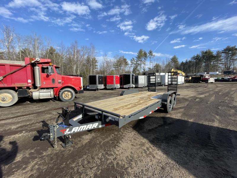 2023 Lamar Trailers 7x20 14K Stand Up Ramps Equipment Trailer CM