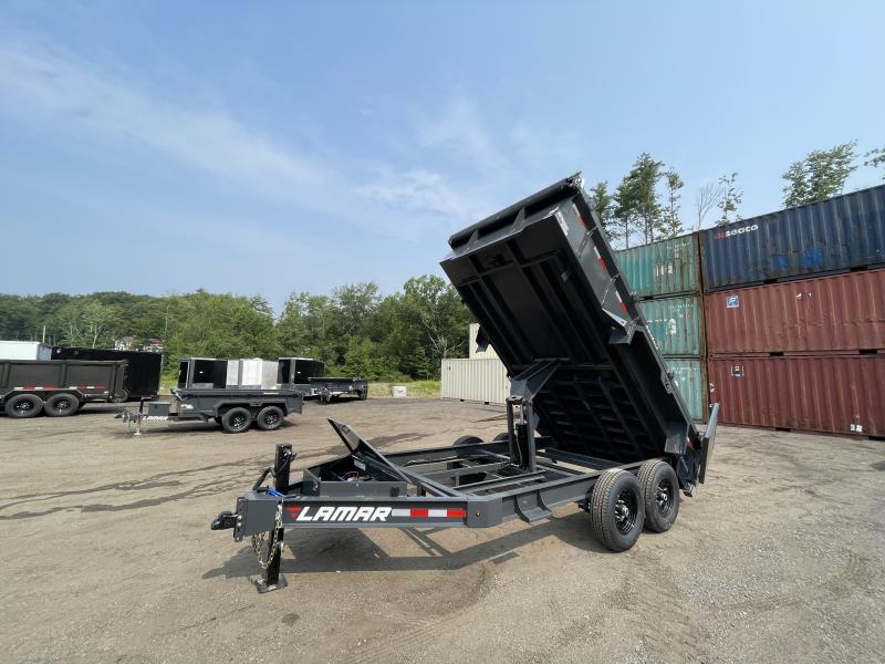 2024 Lamar Trailers 7x14 14K Gooseneck Telescopic Dump Trailer CM